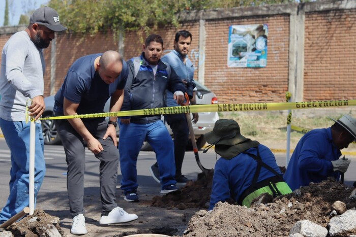 OOAPAS realiza obras por todo Morelia para la mejora de la infraestructura hidráulica