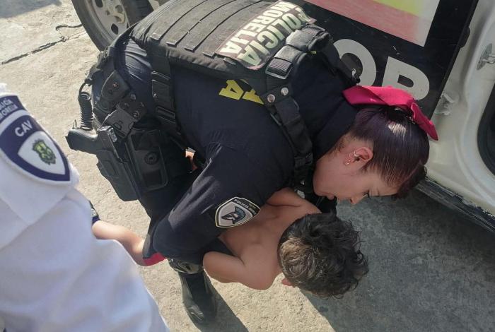 Oportuna intervención de Policía Morelia salva vida de un bebé