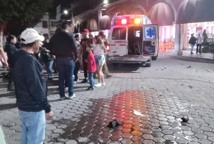 Otro incidente con pirotecnia, ahora en el Centro de Yurécuaro