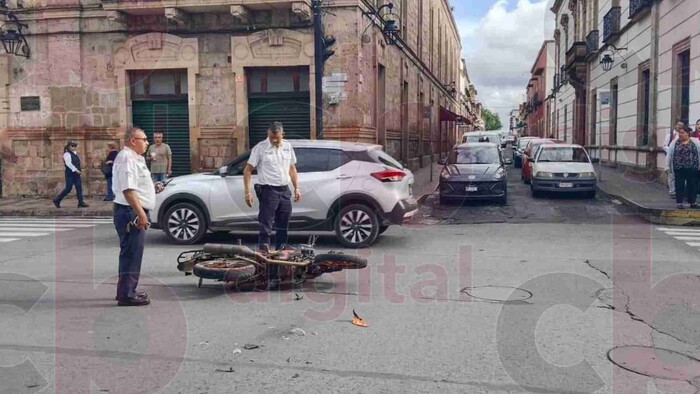 Otro motociclista accidentado en Morelia