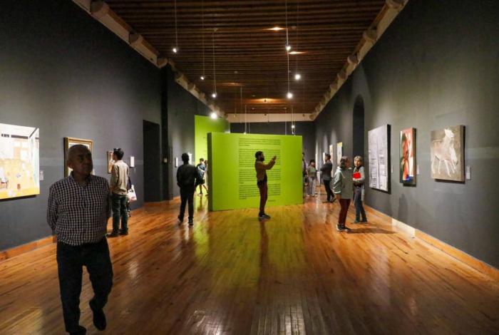 Palacio Clavijero expone muestra contemporánea de la Bienal José Anastasio Monroy