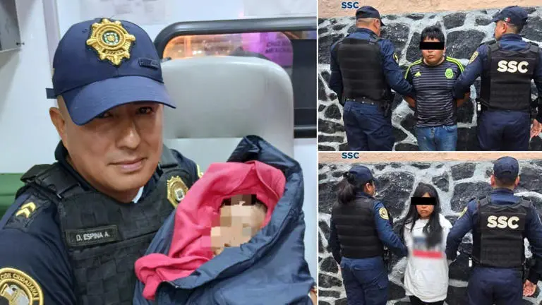 Pareja abandona a su hijo en Tacubaya; fue detenido por la SSC