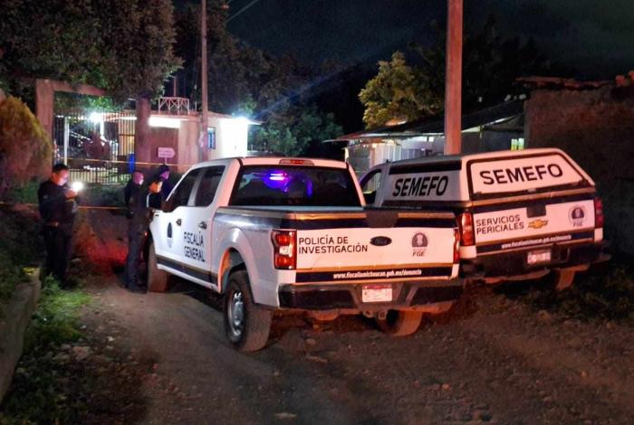 Pareja es asesinada a balazos frente a sus hijos, en la colonia Nuevo Paricutín