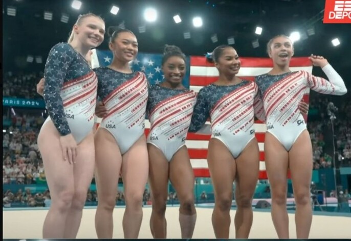 #Paris2024 | Estados Unidos se lleva el oro en gimnasia artística por equipos femenil. ¡Un logro impresionante!