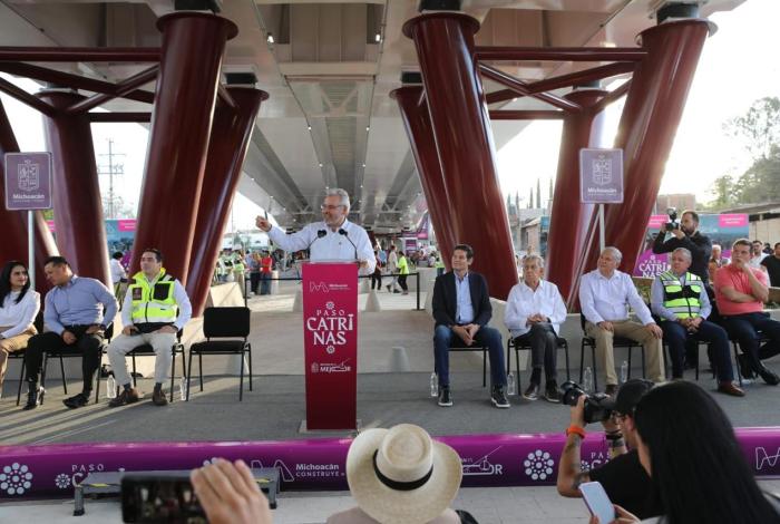 Paso Catrinas, conexión de Villas del Pedregal a Morelia: Bedolla