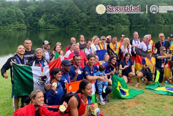 PERSONAL PENITENCIARIO OBTIENE MEDALLA DE PLATA Y BRONCE DURANTE LOS JUEGOS MUNDIALES DE POLICÍAS Y BOMBEROS 2025