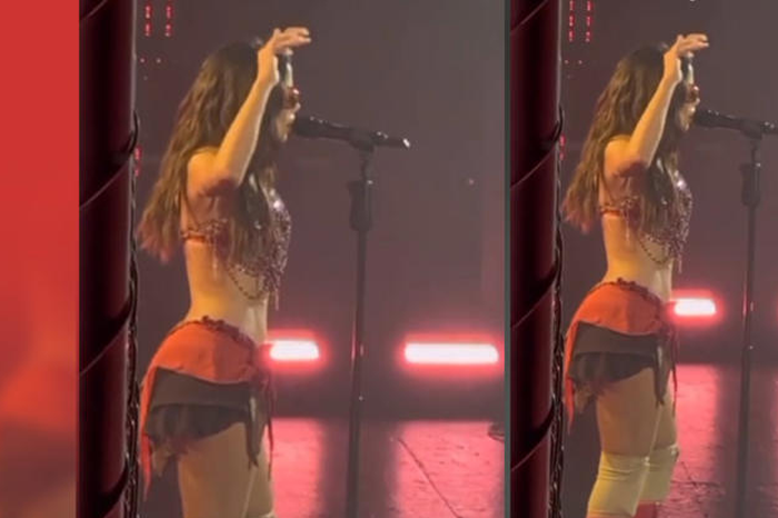 Peso Pluma es captado tras bastidores viendo a Anitta cambiarse de ropa; así fue el polémico momento