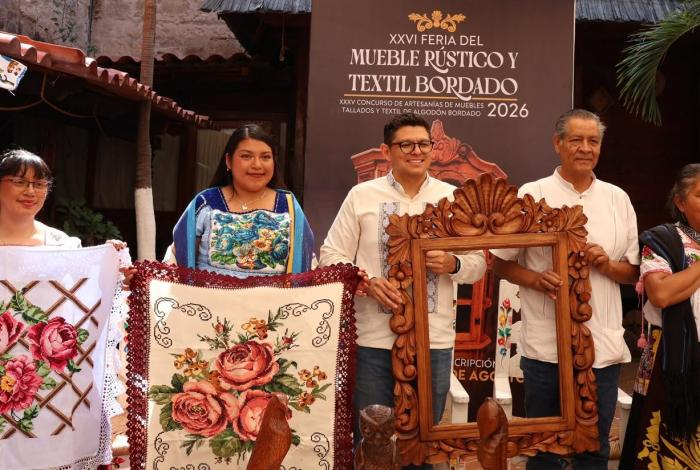 Pichátaro invita a disfrutar la Feria del Mueble Rústico y Textil Bordado