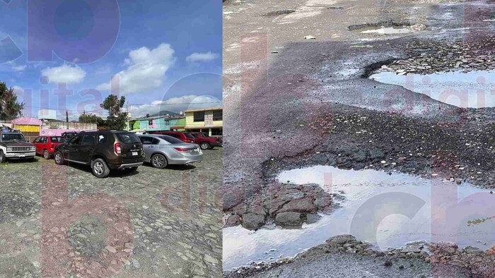 Piden maestros del kínder Palomares Quiroz, reparación de calle por baches