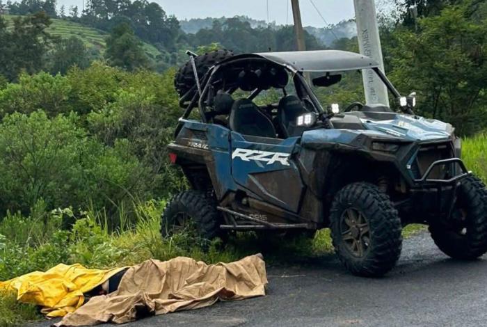 Pierde la vid4 al accidentarse en su todoterreno RZR Trail, en la Morelia-Mil Cumbres