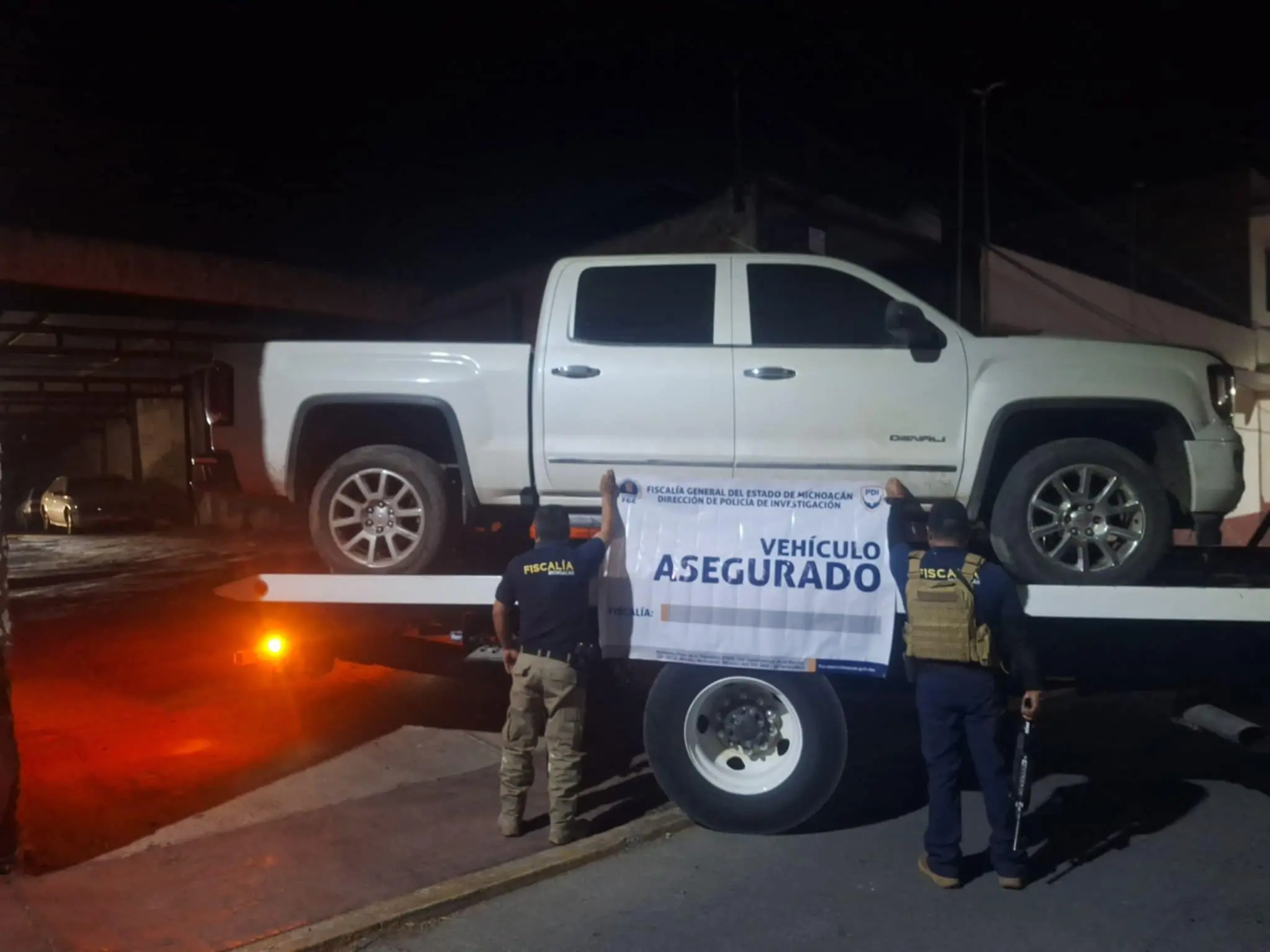 Policía de Investigación de la FGE recupera camioneta robada