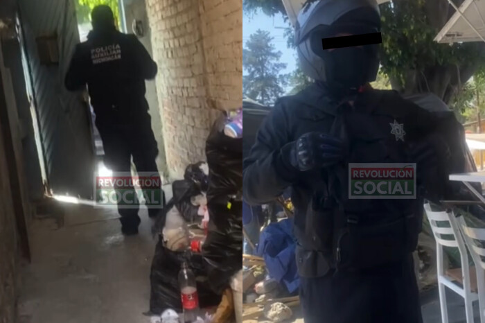 Policía de la SSP es grabado entrando al domicilio de una joven en Morelia; CEDH investiga