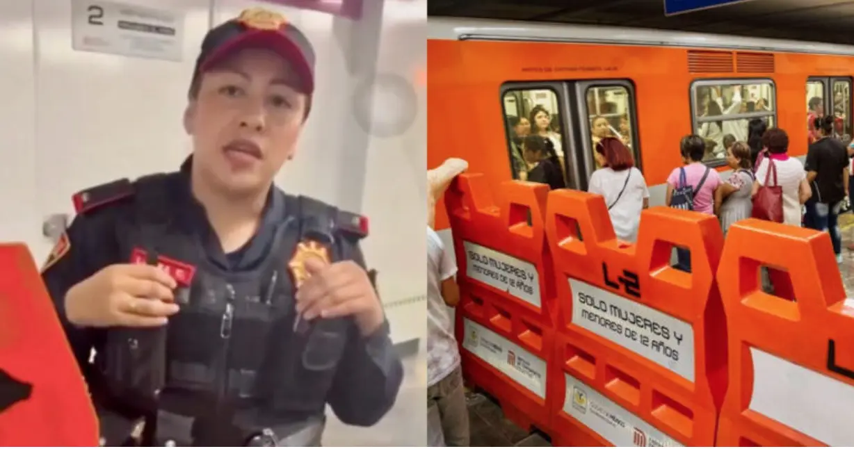 Policía impide el ingreso de mujer trans al vagón exclusivo en el Metro CDMX