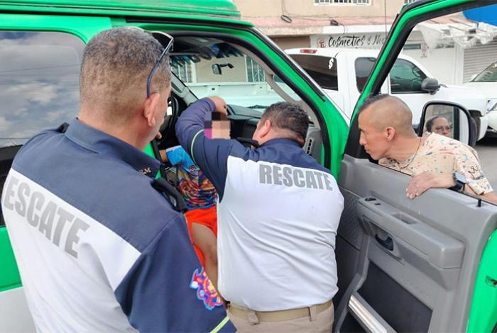 Policía Morelia auxilia a un niño atropellado cerca de la avenida Pedregal