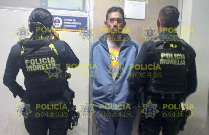 Policía Morelia captura a sujeto con orden de aprehensión vigente por robo calificado