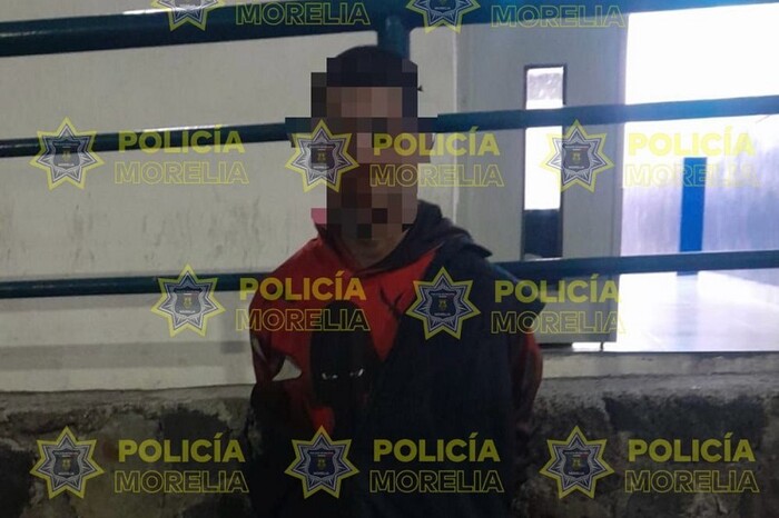 Policía Morelia detiene a presunto ladrón de cableado en El Dorado