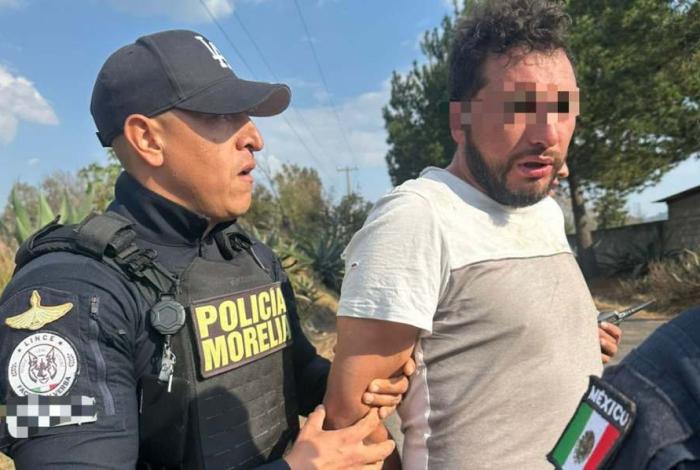 Policía Morelia detiene a presunto fem1nic1da en Arroyo Colorado