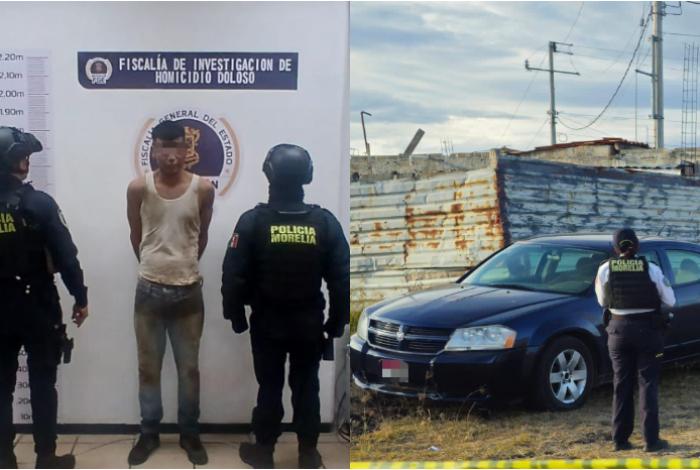 Policía Morelia detiene a un sujeto, presunto implicado en un homicidio en Lomas de San Juanito