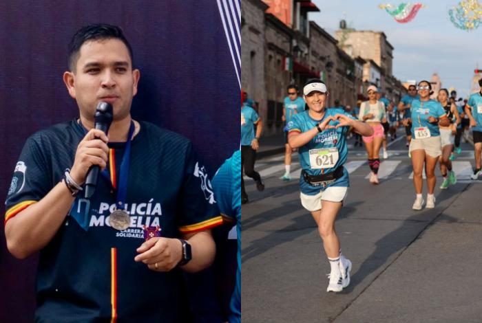 Policía Morelia reúne a más de 1,200 atletas en histórica carrera solidaria