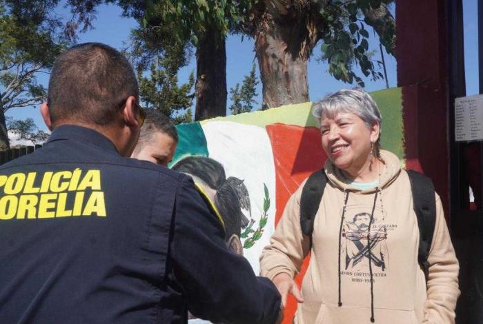 Policía Morelia y CEDH refuerzan acciones de seguridad y atención en El Porvenir