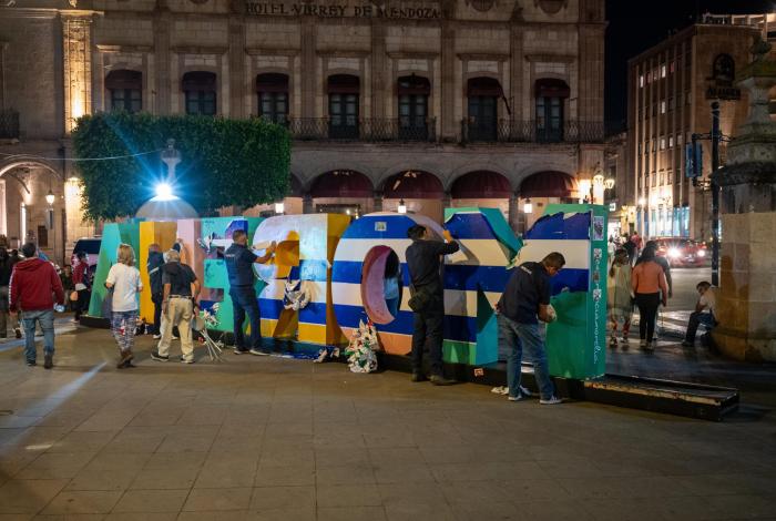 Por falta de permiso, retiro de intervención pro Palestina y Cuba en letras de Morelia