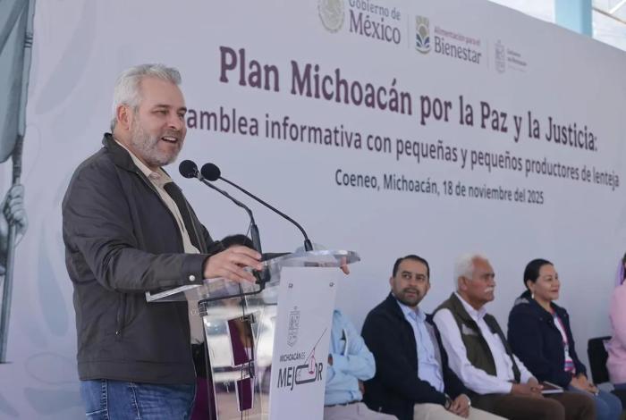 Precios justos para la lenteja michoacana; Federación y Estado comprarán grano a productores: Bedolla