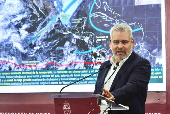 Preparado PC Michoacán ante alerta de heladas para próximas horas: Bedolla