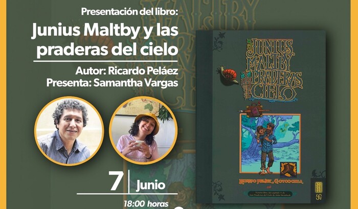 Presentarán ‘Junius Maltby y las praderas del cielo’ de Ricardo Peláez, en Café Casa Caucho