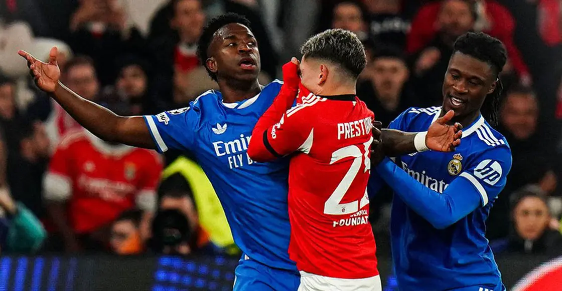 Prestianni suspendido provisionalmente por la UEFA por presunto racismo contra Vinicius Jr