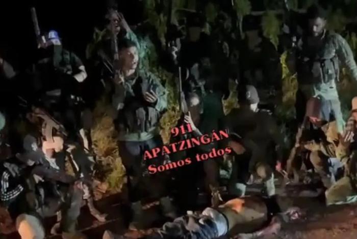 Presunto comando del CJNG que amenaza a los Templarios que operan en Apatzingán