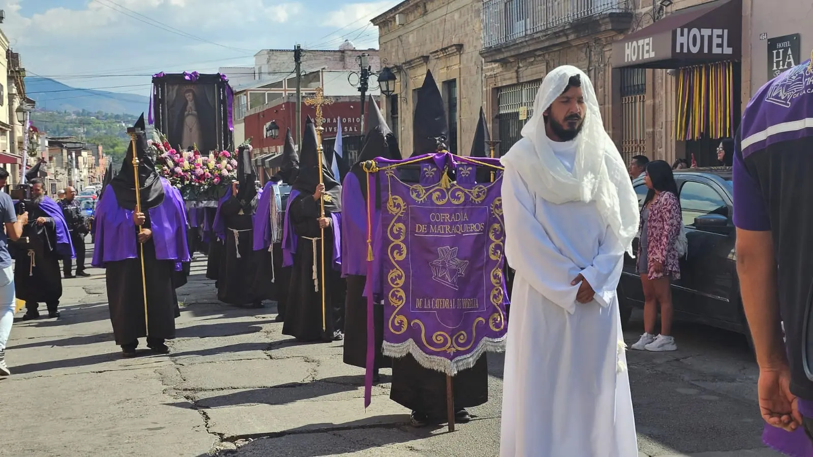 Procesión de la Anuencia de Jesús recorrió el Centro de Morelia
