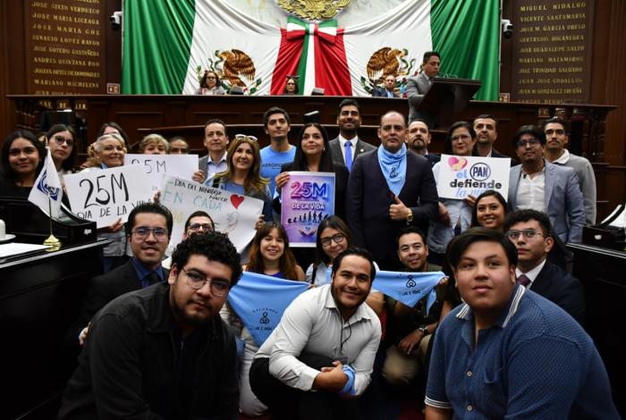 Proponen diputados del PAN declarar el 25 de marzo como Día Estatal de la Vida