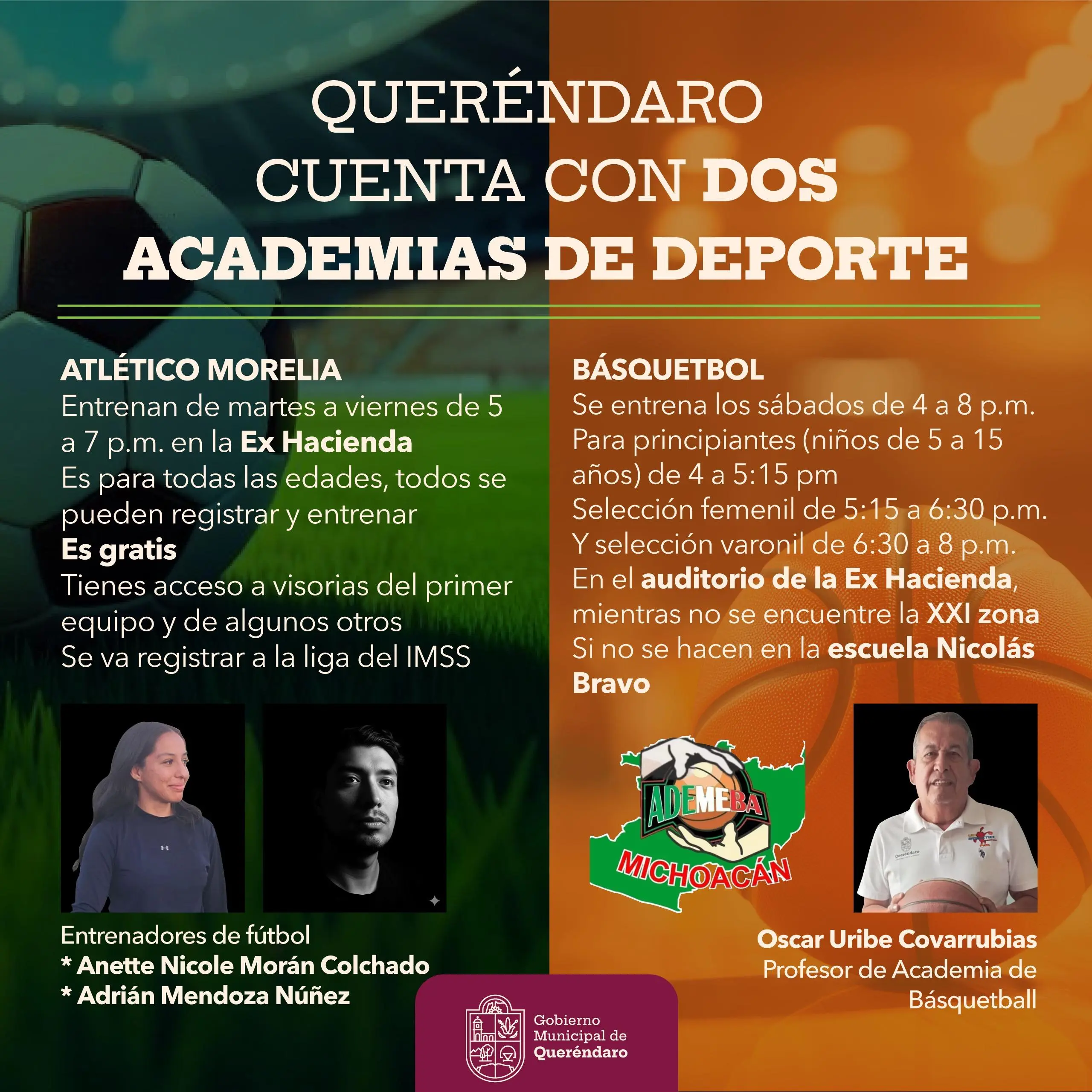 Queréndaro apuesta por sus juventudes: academias municipales gratuitas para formar talento y construir paz