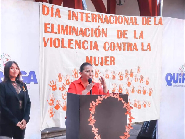 Quiroga lanza campaña del mes Naranja: un paso firme contra la violencia de género