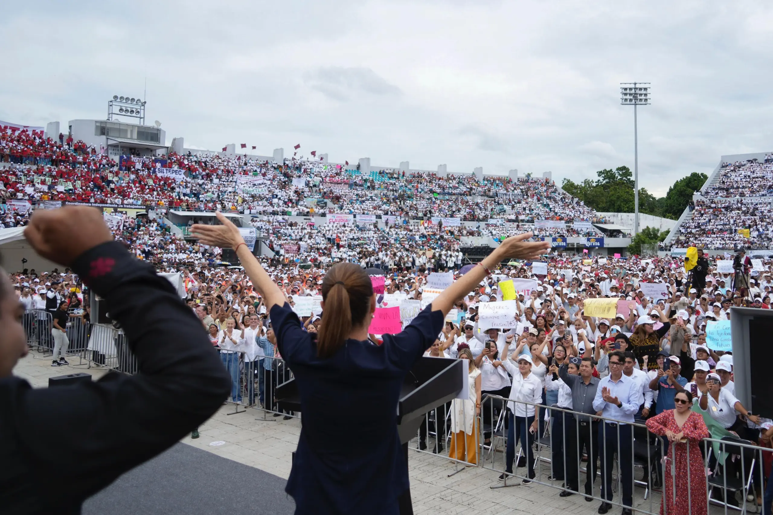 RÉCORD HISTÓRICO: PRESIDENTA CLAUDIA SHEINBAUM REÚNE EN UN DÍA A 72 MIL PERSONAS EN CHIAPAS, TABASCO Y CAMPECHE