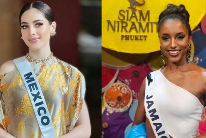 Reacción de Fátima Bosch a la caída de Miss Jamaica 2025