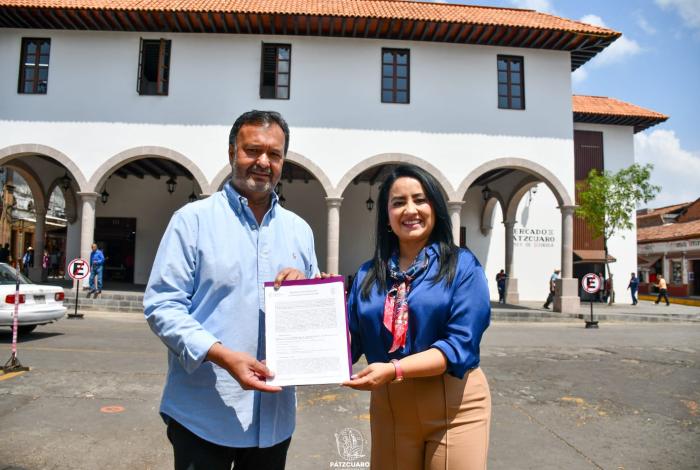 Recibe Julio Arreola el nuevo Mercado Municipal de Pátzcuaro de manos del Gobierno del Estado