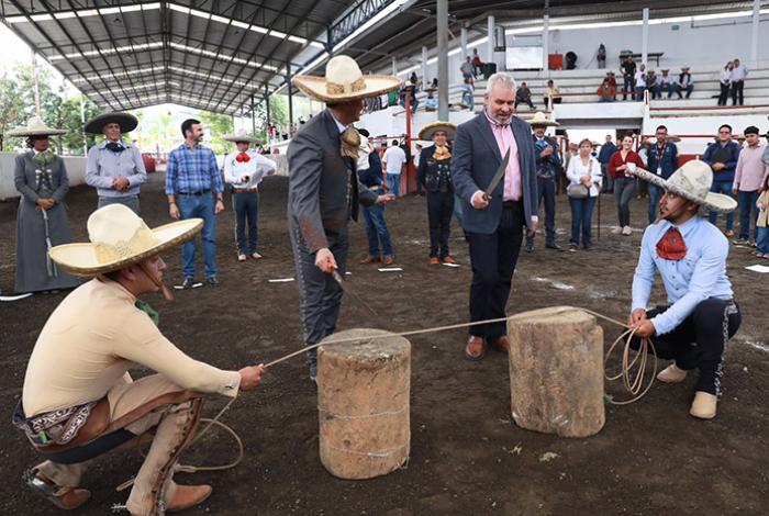 Reconoce Bedolla el valor histórico de la charrería; inaugura Segunda Fase del Campeonato Estatal 2026