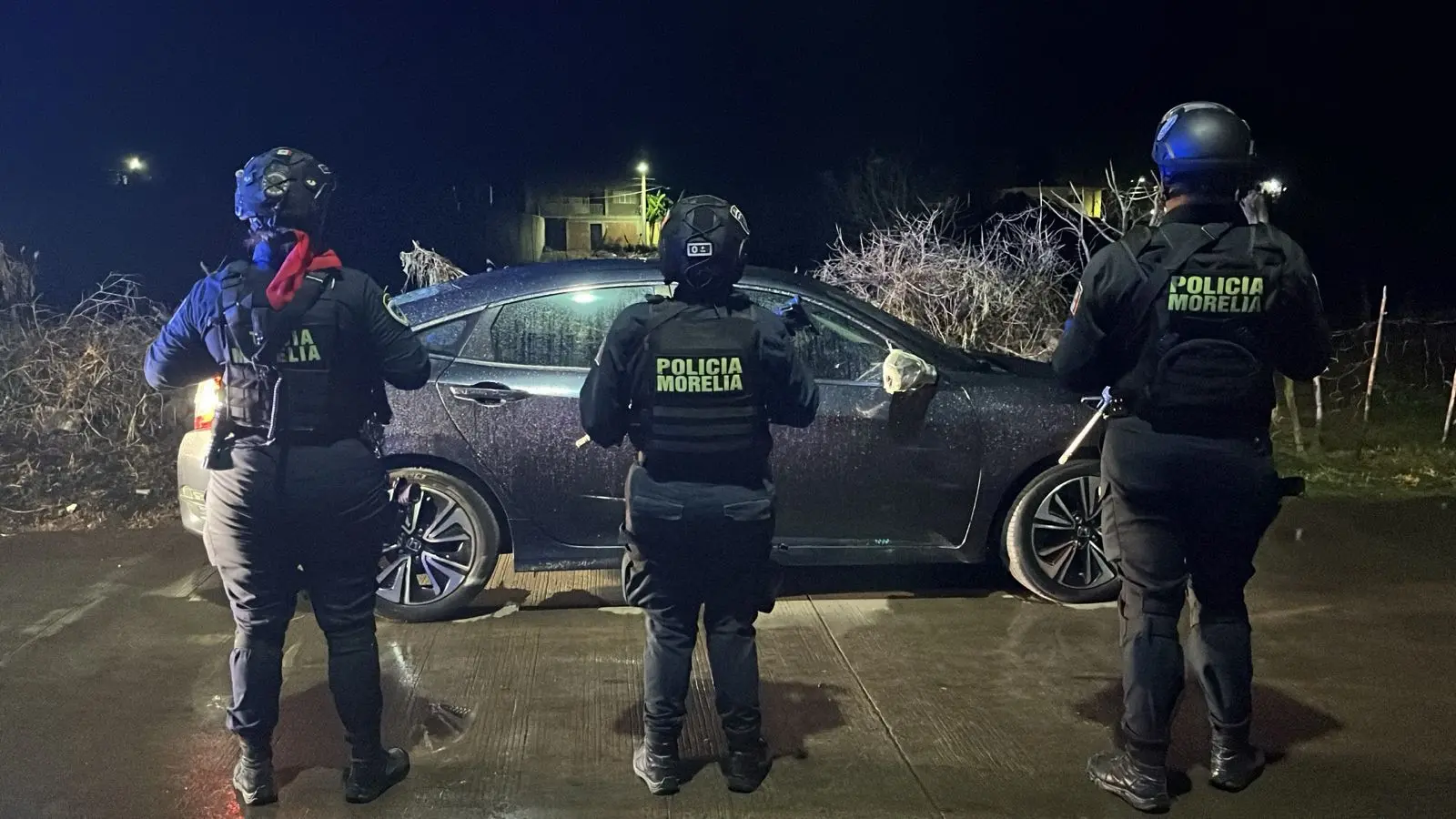 Recupera Policía de Morelia vehículo con reporte de robo en Tacícuaro