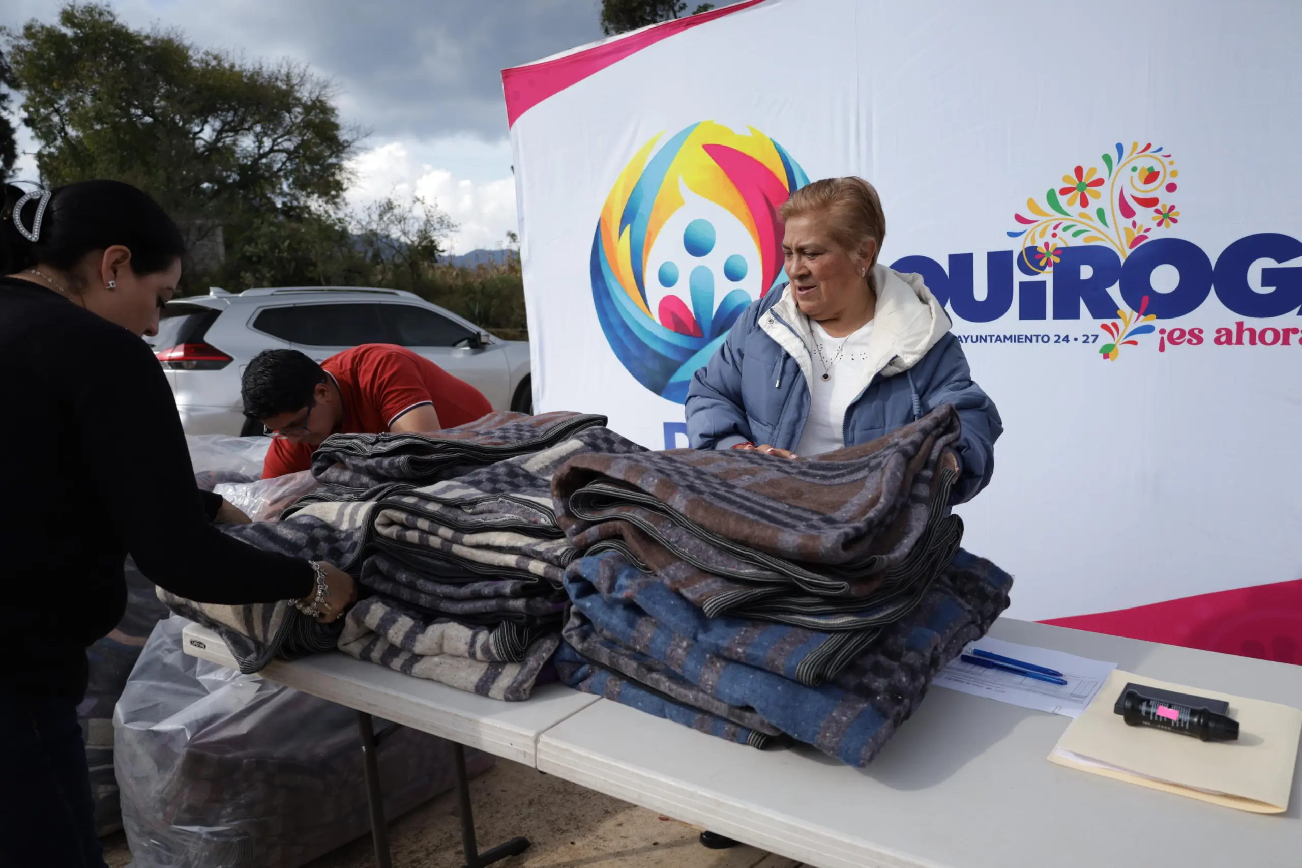 Refuerza Gobierno de Quiroga acciones de abrigo a familias vulnerables a través del Sistema DIF Municipal