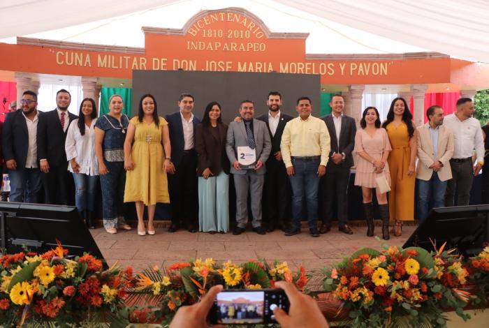 Rendir cuentas también es gobernar: Octavio Ocampo reconoce el trabajo de los alcaldes de Indaparapeo y Los Reyes