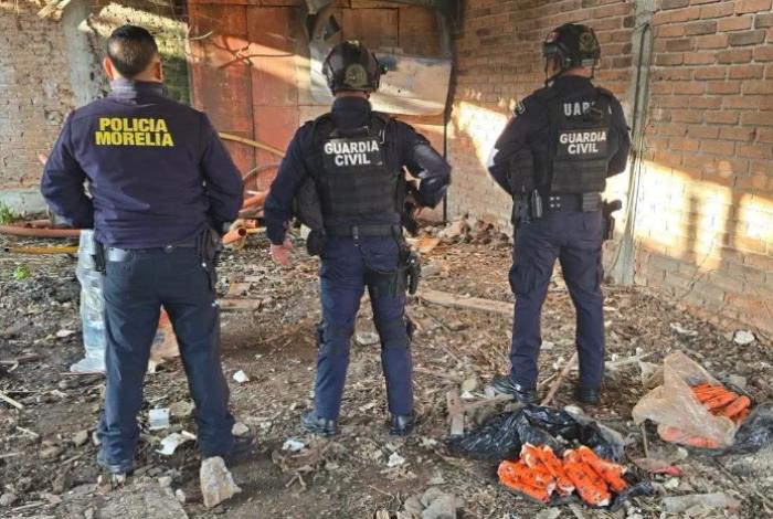 Reportan hallazgo de presunto material explosivo en la colonia Félix Ireta de Morelia