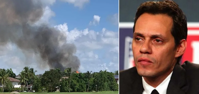 Reportan incendio en la mansión de Marc Anthony en República Dominicana