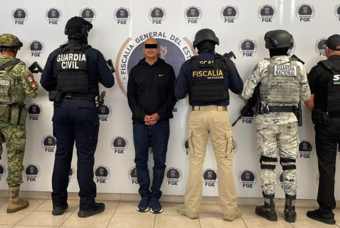 Reportan la detención en Morelia de “El Señor de la T”, de acuerdo a FGE, SSP y autoridades federales