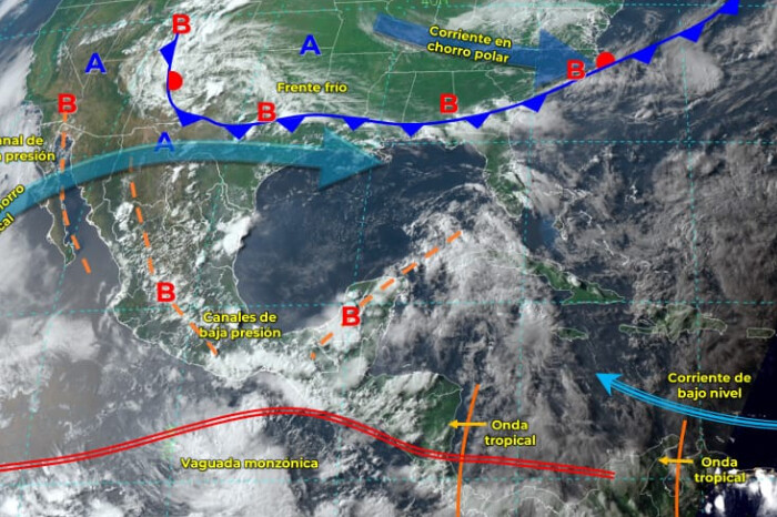 Reportan posibles lluvias ante un canal de baja presión en Lázaro Cárdenas