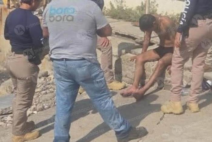 Rescatan a turista de ahogarse en Playa Jardín, LC