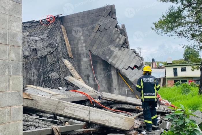 Rescatan a un hombre en Tacámbaro; quedó atrapado bajo escombros