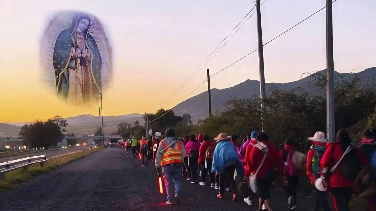 Rumbo a la Basílica de Guadalupe: Peregrinas de la región de Maravatío comienzan su recorrido a pie hacía Tepeyac
