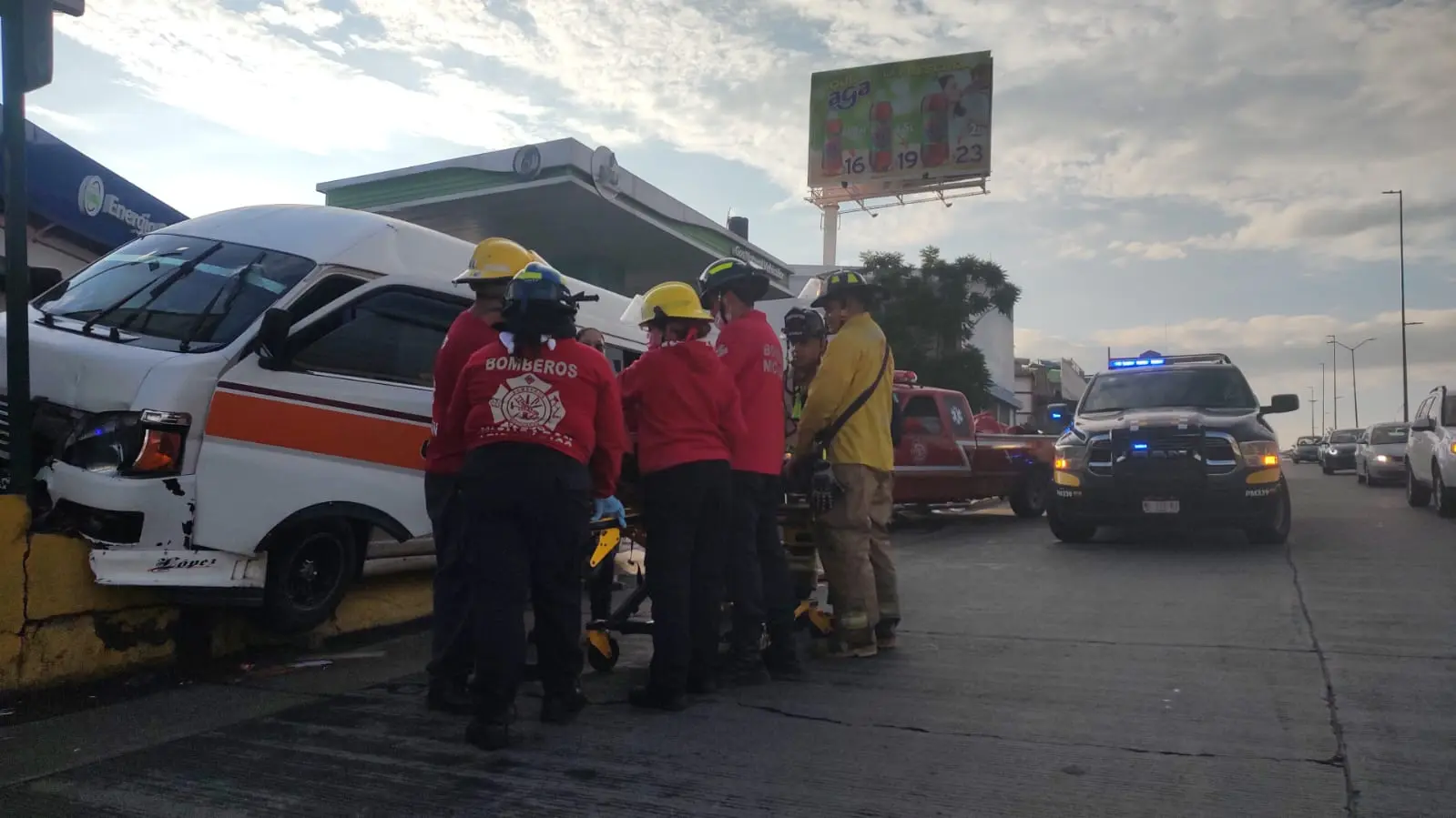 Se accidenta unidad de transporte público en Morelia