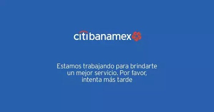 Se cae aplicación móvil de Banamex en plena quincena